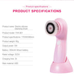3-IN-1 Elektrischer Gesichtsreiniger, Gesichtsbürste, Reinigungsmaschine, Spa-Hautpflege, Massagegerät, Mitesserentfernung, Aufladbar