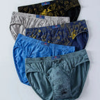 100% Baumwolle Herren-Slips Übergröße Bedruckte Slips Unterwäsche Lockere Dessous Feuchtigkeitsabsorbierend Atmungsaktive Unterhosen