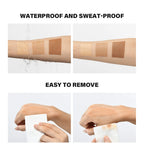 Wasserdichte Körper-Foundation mit gratis Puderquaste, Bronze Bein Make-up, lang anhaltende Bräunungscreme 100ml 3 Farben