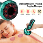 Intelligentes Körpermassage-Schröpfgerät mit Saugfunktion, 6/12 Stufen Anti-Cellulite Heizdosen, Rücken Guasha Schaben, Chinesische Meridiane