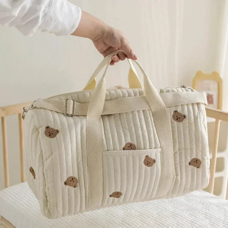 Wickeltasche Bär Umstandspaket Baby Windeltasche Kinderwagen Windel-Organizer Tragbare Einkaufstaschen Reise-Wickeltasche Messenger Bag Hauptbild