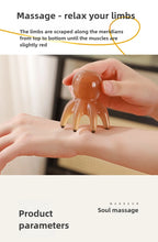 Resin Octopus Massage Comb Head Meridian Scraping Scalp Massage Brush Acupuncture SPA Gua Sha Massage Comb Fatigue Relief