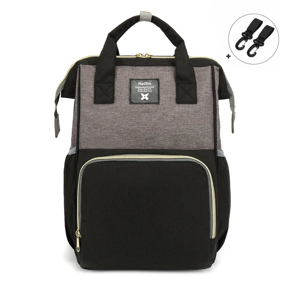 Wickeltasche Baby Wickeltasche Wasserdichter Rucksack Mode Mama Mutterschaft Markenrucksack für Mütter