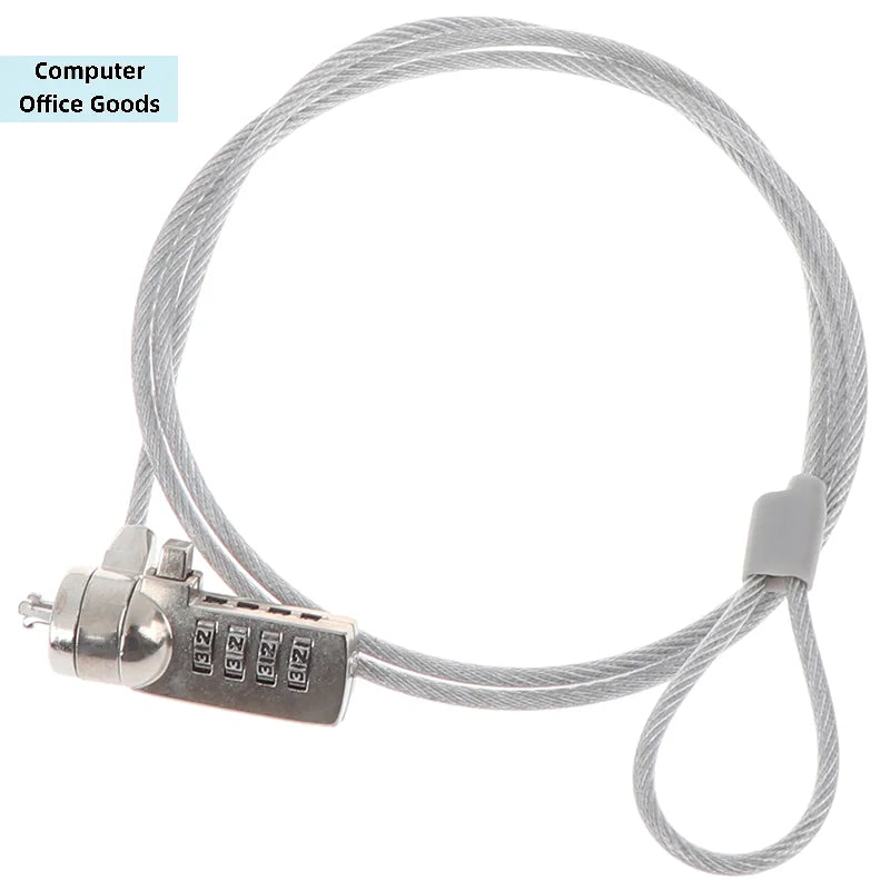 【4 Digit Security Password Computer Lock Anti-theft Chain For Notebook PC Laptop】 Zweitbild