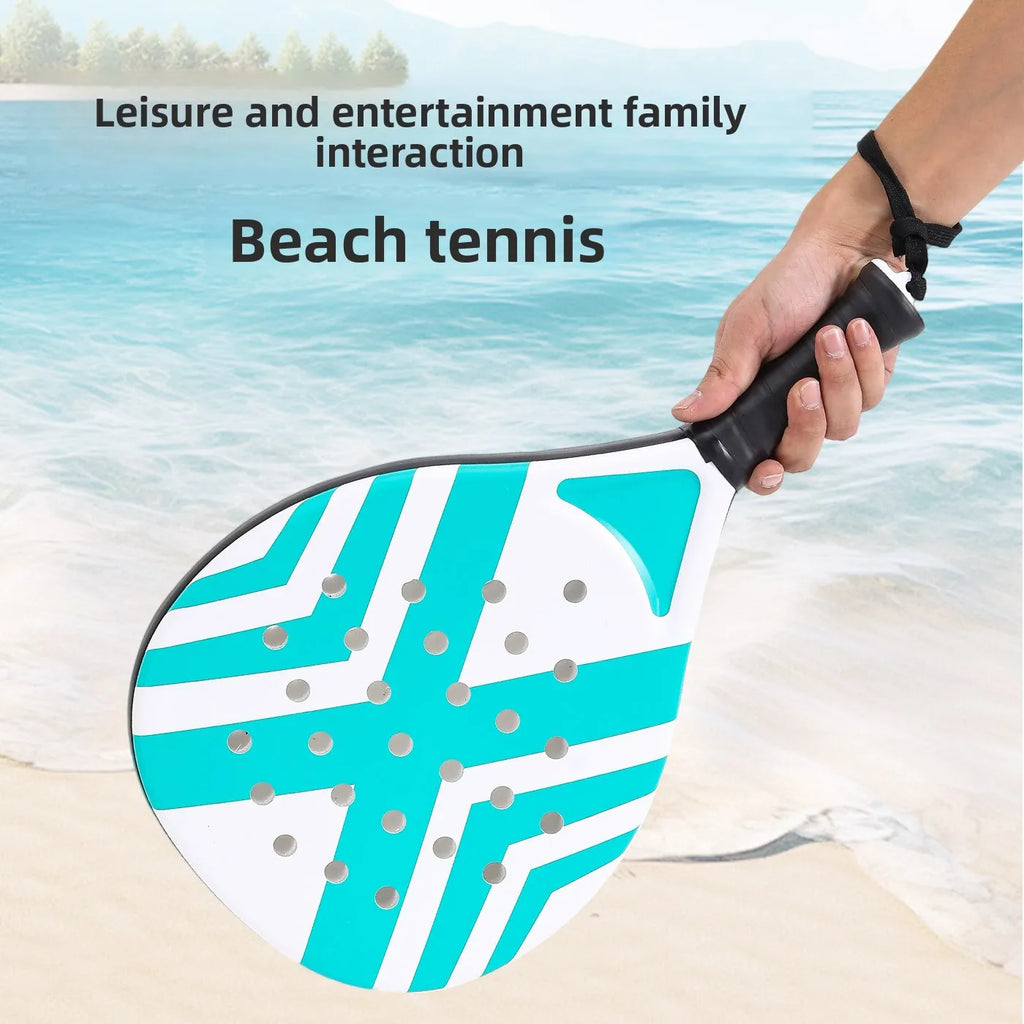 Padel-Tennisschläger Strandtennisschläger Carbonfaser Leichte Tennisschläger Outdoor-Sport Herren- und Damen-Leuchtschläger