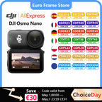 DJI Osmo Nano Bundle Standard 128G / 64GB kleine Kamera Vlog 4K/60fps & 60° Weitwinkel-Sichtfeld völlig neuartiger 1/1.3" Sensor dual DJI Mikrofone