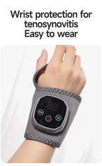 Elektrisches Wärme- und Vibrations-Knöchel-Handgelenk-Massagegerät, Heißkompressen-Therapie, Knöchelmassage, beheizte Bandage, Stützorthese, Fußschutz