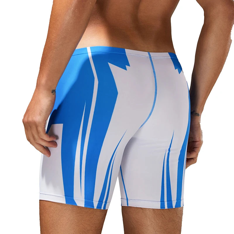 Herren Schnelltrocknende Boxer-Badehose mit Bundzug zum Surfen, für Strand, Sand, Thermische Badeshorts