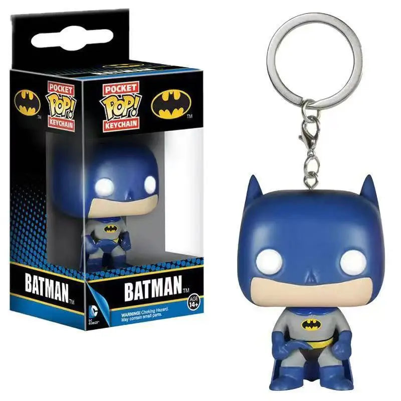 Funko Pop Iron Man Spider-Man Black Panther Captain America Toy Pendant Peripheral Keychain Boy Birthday Gift Christmas Gift