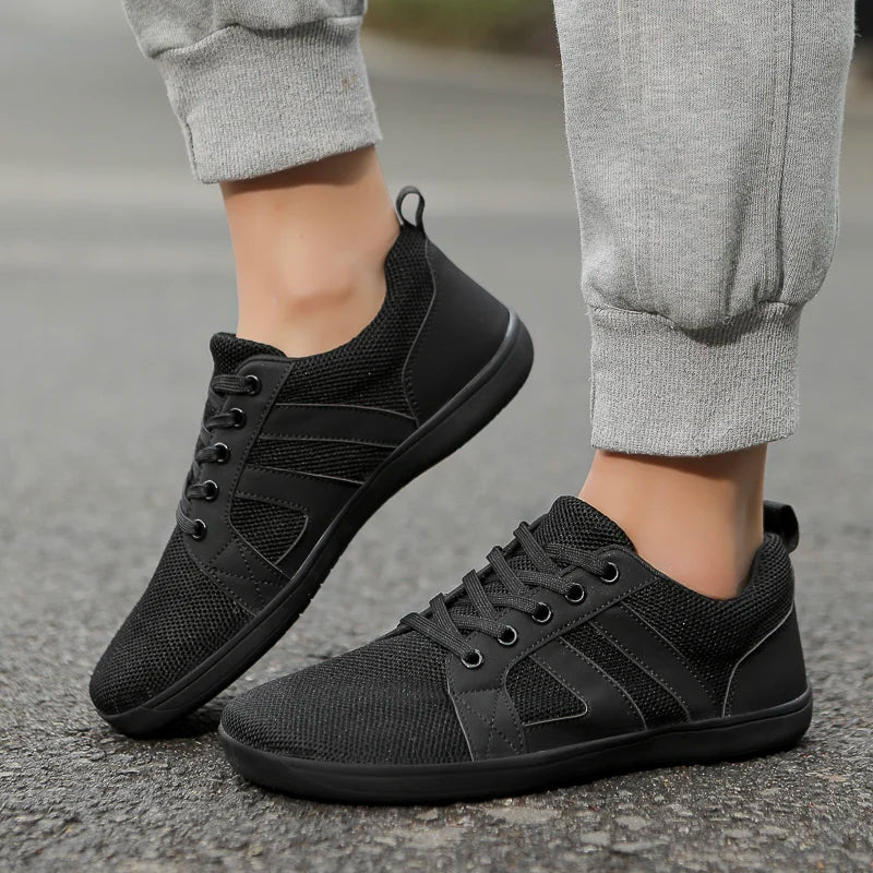 FANCYLEE Klassische Damen GAT Barfuß-Sneaker Retro Wildleder Minimalistische Walkingschuhe Weite Passform Zero Drop Freizeitschuhe Größe 36-41