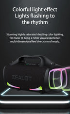 ZEALOT S79 Bluetooth-Lautsprecher 100W Tragbarer Subwoofer HiFi Dual Pairing Schnellladung 24000mAh Akku