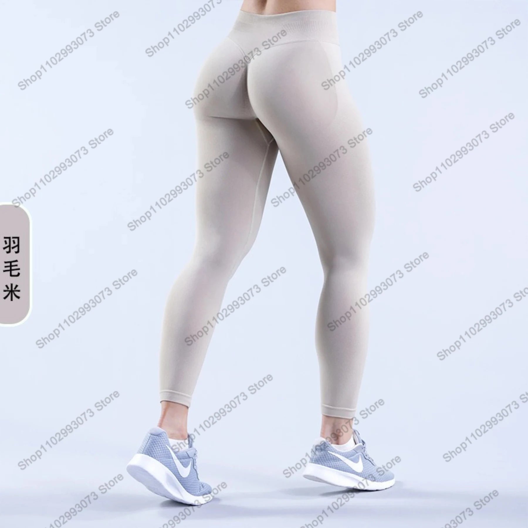 Damen High Waist Nahtlose Yoga Leggings Bauchkontrolle Po-Lifting Workout Hose Weiche Athletic Leggings für Fitnessstudio Fitness Laufen