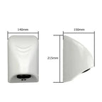 600W Hotel Automatic Hand Dryer Automatic Hand Dryer Sensor Household Hand-drying Device Bathroom Hot Air Electric Heater Wind