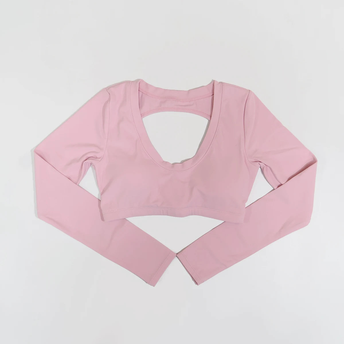 Neue Sommer Damen Rückenloses Langarm Yoga-Top Atmungsaktive weiche Sportbekleidung für Fitness-Training Bequeme Fitnesskleidung für Frauen