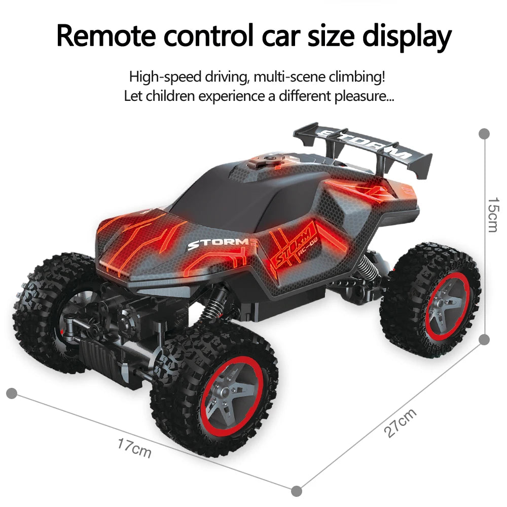 4WD RC Drift-Auto mit Musik, LED-Lichtern, 2.4G Gesten-Funkfernbedienung, Sprüh-Stunt-Auto, 360° drehbares Kletterauto, Spielzeuggeschenk