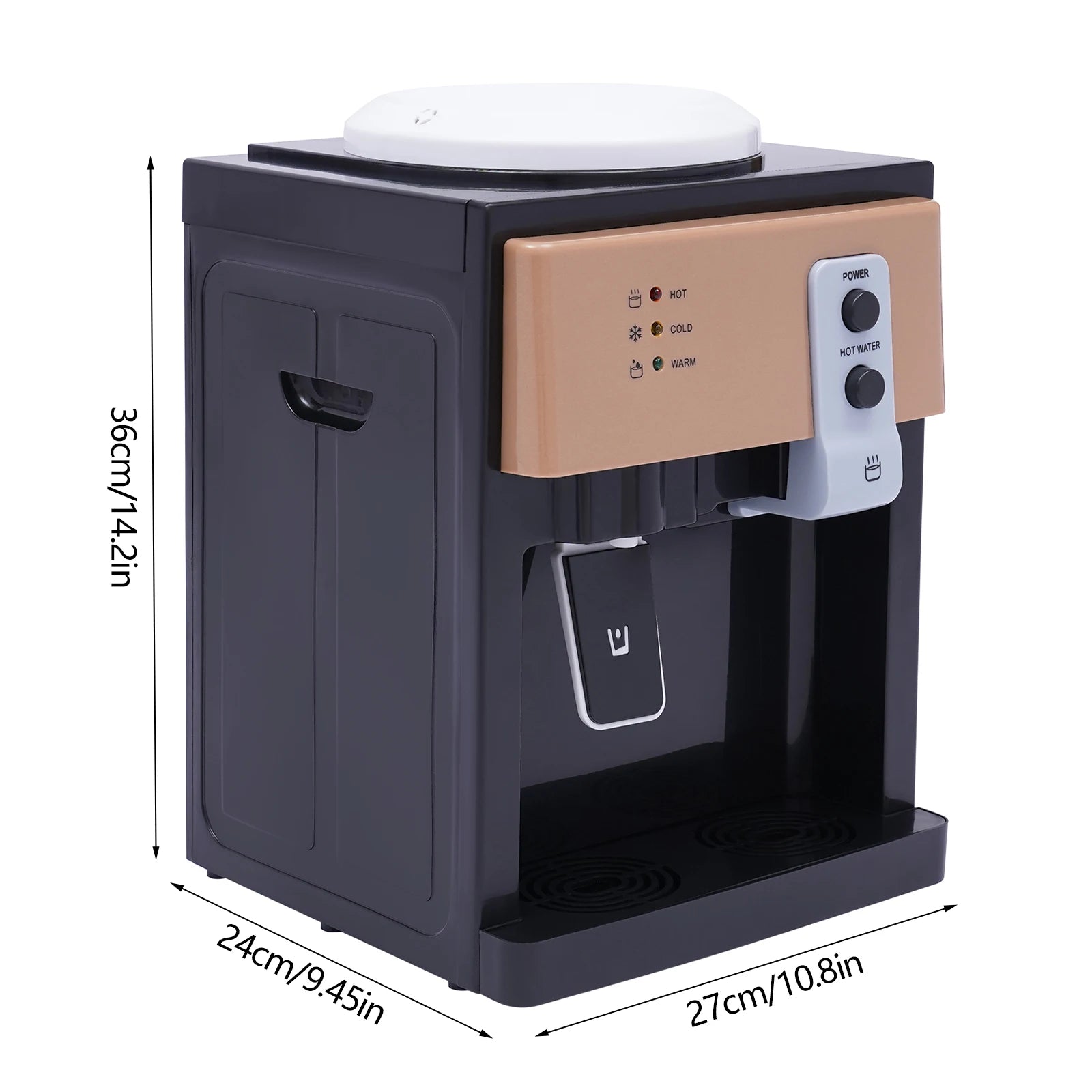220V Heiß-Kaltwasserspender mit Top-Loading, für 3.5L/5L/10L/18.9L Flaschen, Tischgerät für Schreibtische, Couchtische