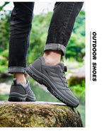Herren-Outdoor-Sportschuhe für Frühling und Herbst mit drehbarer Schnalle, bequem, rutschfest, Wanderschuhe, große Größen 39–48