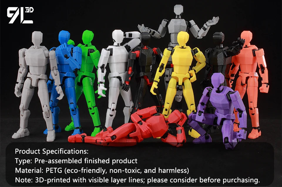 9L3D Gedruckte Deadpool Wolverine Batman Spider-Man Venom Actionfiguren Dummy13 Lucky13 T13 Anime Modell Spielzeug Sammlerstücke Geschenke