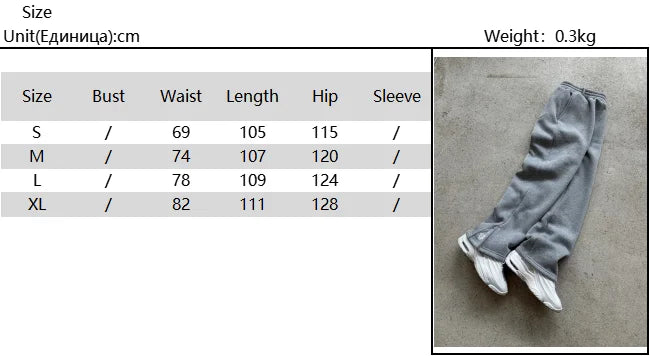 Neue Y2K Hosen Personalisierte Hosenbein Reißverschluss Stickerei Hip Hop Lässige Jogginghosen Herren Retro Straight Pants Trainingsanzug Streetwear