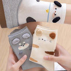 Mode Süß Niedlich 3D Tierohren Schwein Strumpfwaren Winter Warme Cartoon-Socken für Kinder Harajuku Baumwolle Weiche Hausschuhsocke