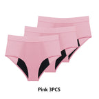 3 Stk./Set Menstruationshöschen Damen sehr starke Blutung Menstruationsunterwäsche High Waist Auslaufsicher Period Panties für Mädchen Set