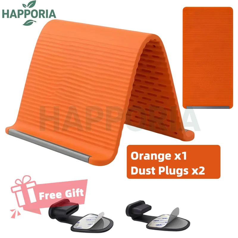 HAPPORIA Tragbarer faltbarer Silikon-Handyhalter Flexibler, biegsamer, mehrfach verstellbarer Ständer für Universal-Handy-Tablet