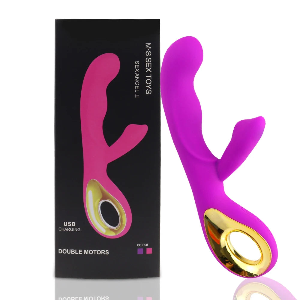 Für Frauen geeignet 2-in-1 Vibrator 10 Frequenzen Dildo für Frauen Vaginal-Klitoris-Saugvibrator Masturbator Erotikartikel
