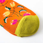 1 Paar Damensocken Cartoon Hund Krake Blume Pflanze Kawaii Lustige Freizeit Damen Baumwollsocken Strümpfe Streetwear Harajuku Crew Socken