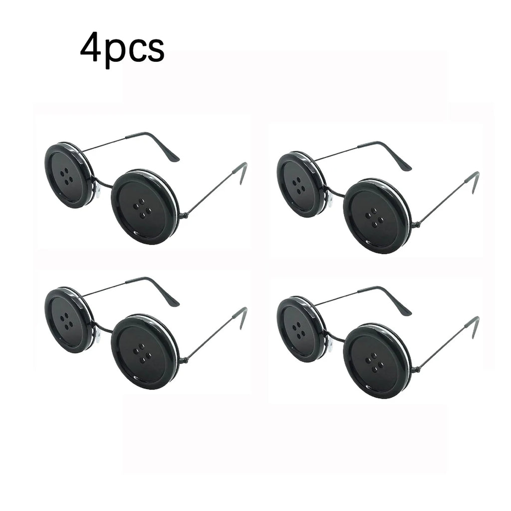 1PC/2PC Coraline Knöpfe Augen Brille Halloween Cosplay Brillen Requisiten Neuheit Lustige Brillen für Other Mother Kostüm Zubehör