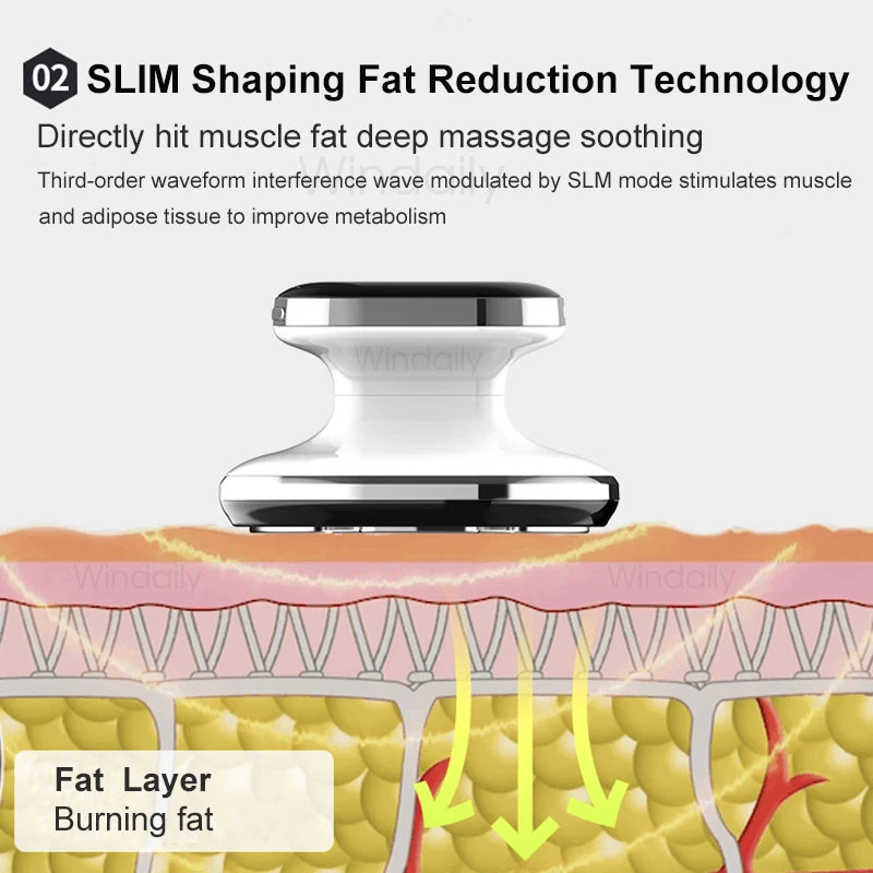 EMS & RF Radiofrequenz Körperschlankheitsgerät Fettverbrenner Schlankheitsformer LED-Lichttherapie Abnehmen Cellulite-Massagegerät