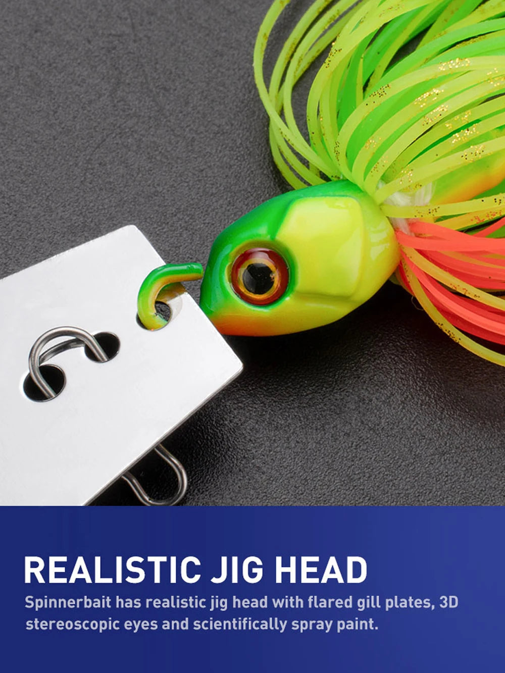 Spinner Bait 7g/9g/12g/14g/21g Angelköder Kit Set Pesca Chatter Weedless Metallblatt Gummifischkopf Haken Draht Spinnerbait