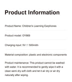 Air-Conduction-Stereo-Kopfhörer Kinder Open-Ear-Bluetooth-6.0-Ohrhörer Drahtlose Geräuschunterdrückung Lern-Musik-Headset Ohrbügel