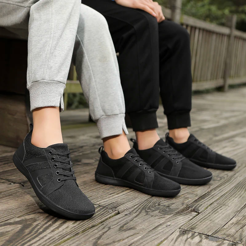 FANCYLEE Klassische Damen GAT Barfuß-Sneaker Retro Wildleder Minimalistische Walkingschuhe Weite Passform Zero Drop Freizeitschuhe Größe 36-41
