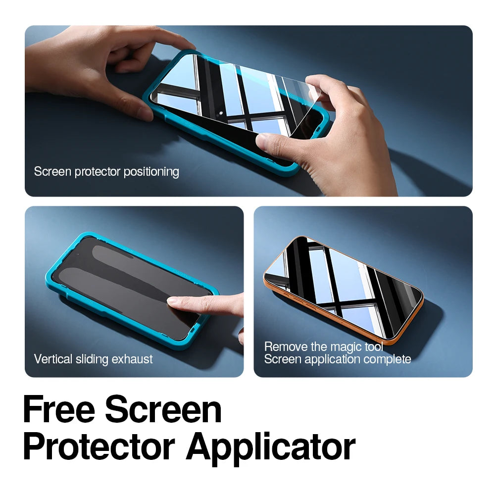 SmartDevil HD Panzerglasfolie für iPhone 17 ProMax Blickschutzfolie für iPhone 17Air 17Pro 16Pro 16 Anti-Fingerabdruck