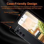 2+2 Fingerabdruck-Scanning-Glas für Samsung S25 S26 S24 S23 S22 S21 Displayschutzfolie für Galaxy S25 Ultra Kameraschutz S24 FE