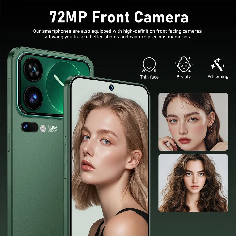 Neues Smartphone 5G 7.3HD für M17 Pro Max Dual-SIM-Karte 22G+2TB Günstiges Handy Android Smart Mobile Phones Entsperrt 8000mAh