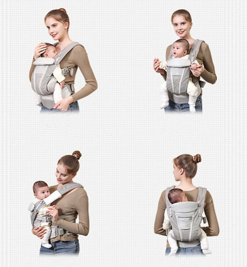Egobaby Omni Breeze Baby Carrier All Carry Positions Breathable Mesh with Enhanced Lumbar Support & Airflow (7-45 Lb)
