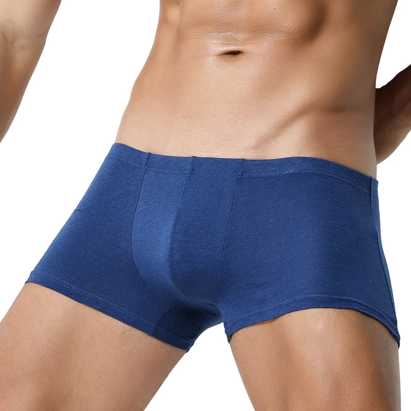 Herrenunterwäsche 100% Baumwolle Boxer Briefs Sommer Große Größe Dünne Atmungsaktive Komfort Unterwäsche Sport Jungen Boxer Briefs