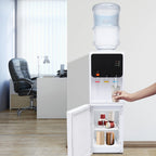 Heiß- und Kaltwasserspender 500W Schnellheizung 75W Kühlung ABS Edelstahl Zuhause Büro Elektrischer Wasserkühler mit Kindersicherung