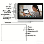10,1 Zoll 2 GB RAM 32 GB ROM V9 Tablet-PC MT8167 CPU Android 9.0 Quad-Core unterstützt WIFI 1280 x 800 IPS-Bildschirm Dual-Kamera