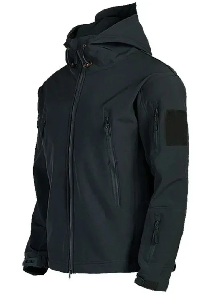 Militär Softshell-Jacken Herren Taktische Winddichte Wasserdichte Jacken Herren Armee Kampfjacken Herren Kapuzen Bomberjacken