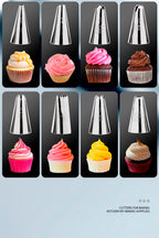 Stainless Steel Cookie gun Cake Cream Decorating Gun Cookie Making Machine Nozzles Mold Pastry Syringe Extruder Baking Tools