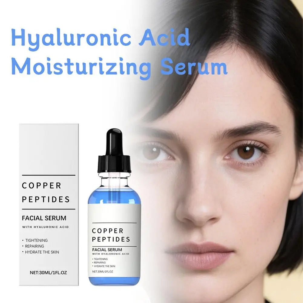 Kupferpeptid-Serum Anti-Falten-Entferner Antioxidans Hautstraffend Barriere-Reparatur Tiefe Hydration Hyaluronsäure-Gesichtsserum