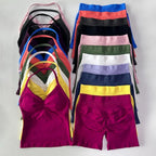 No Logo 2-teiliges Sportset Damen Rückenloses Tanktop Hohe Taille Scrunch Nahtlose Shorts Gym Set Sportbekleidung Workout Set Yoga