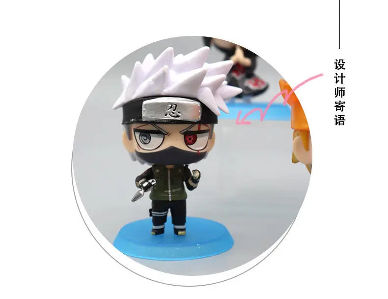 Anime Naruto Actionfigur Naruto Sasuke Kakashi Itachi Modell Spielzeug Desktop Ornament Dekoration Geschenk Junge Mädchen