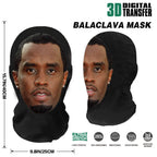 Cosplay 3D-gedruckte Kanye-Maske Stretch Mesh Vollgesichtsmaske Männer Frauen Rollenspiel Kopfbedeckung Halloween Maskerade Sturmhaube Kopfbedeckung