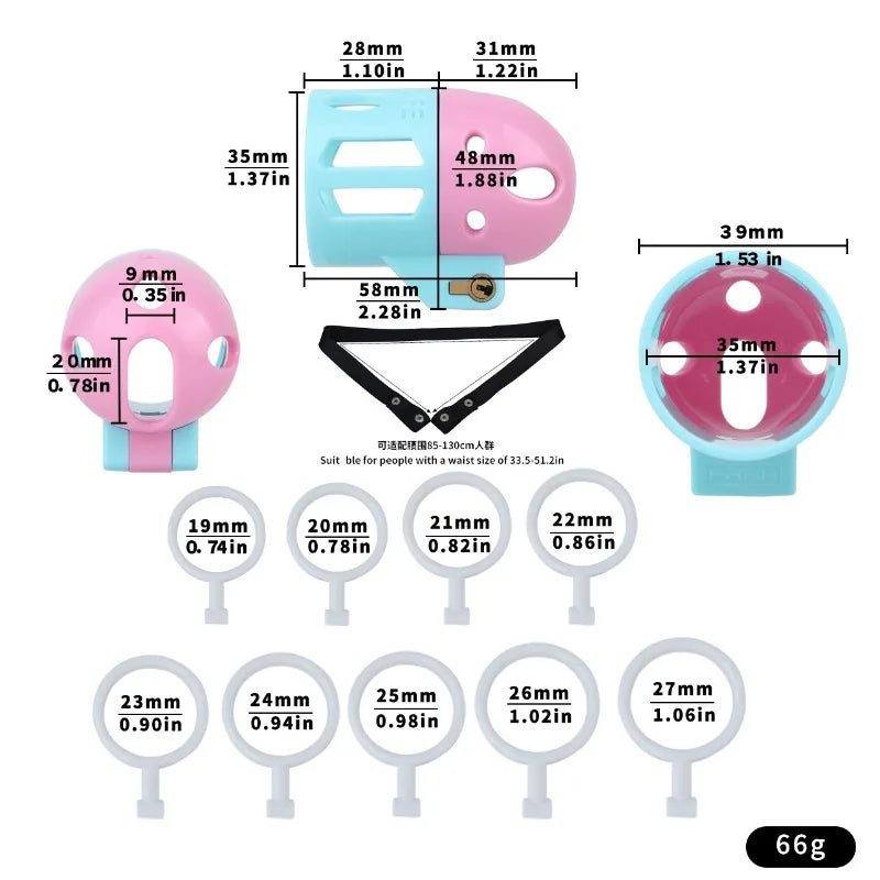 Neuer Ringloser Keuschheitskäfig 5 Farboptionen Männlicher Penis CB-Schloss Harnröhren-Verschlussvorrichtung Sissy-Gerät Atmungsaktives einteiliges Sexspielzeug