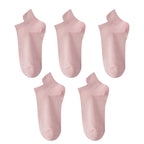 10 Stück=5 Paar Damen Socken Casual Atmungsaktiv Hohe Qualität Knöchelsocken Sommer Low Cut Baumwolle Dünne Kurze Elastische Socken calcetines