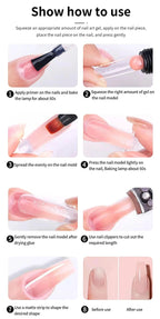 Nagelgellack-Kit mit LED-Nagellampe Semi-Permanent 27 Farben Soak Off Base & Top Coat Nagellack Maniküre-Set für Nagelstudio-Kit