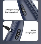 Neuer tragbarer Nackenventilator 5200mAh Nackenklimaanlage wiederaufladbarer Halbleiter-Kühlventilator Persönlicher Outdoor-Ventilator tragbarer Kühler